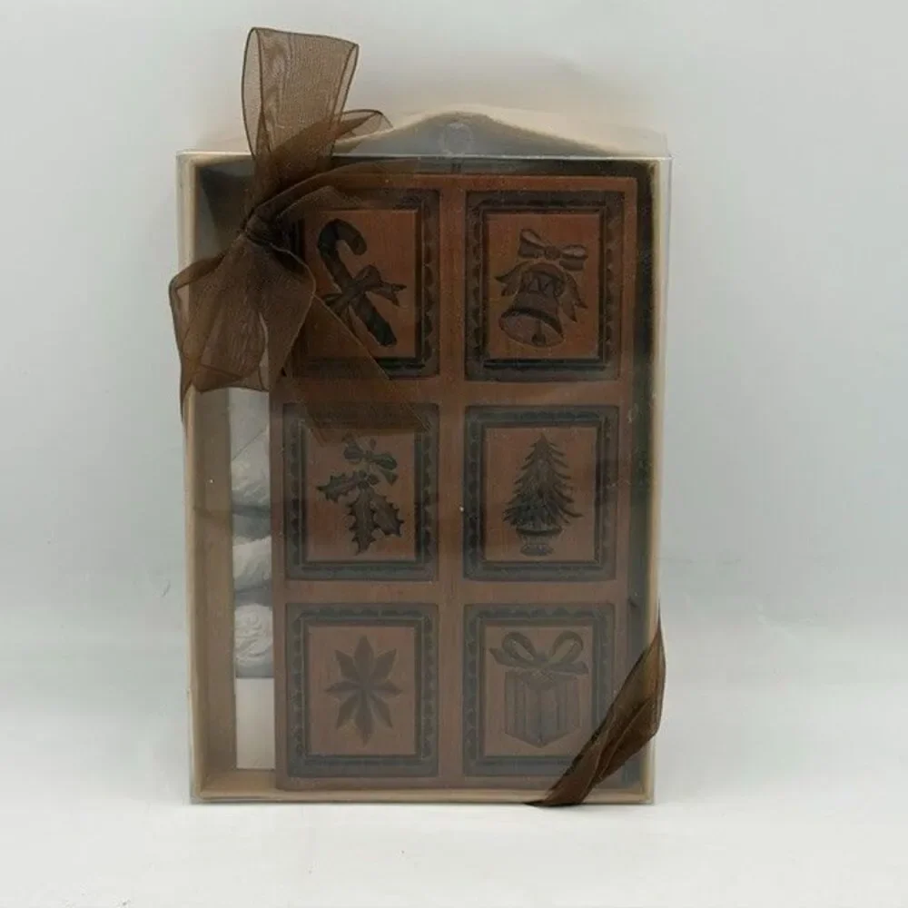 Springerle Speculaas Gingerbread Cookie Stamp Press Mold - HOLIDAY DELIGHTS